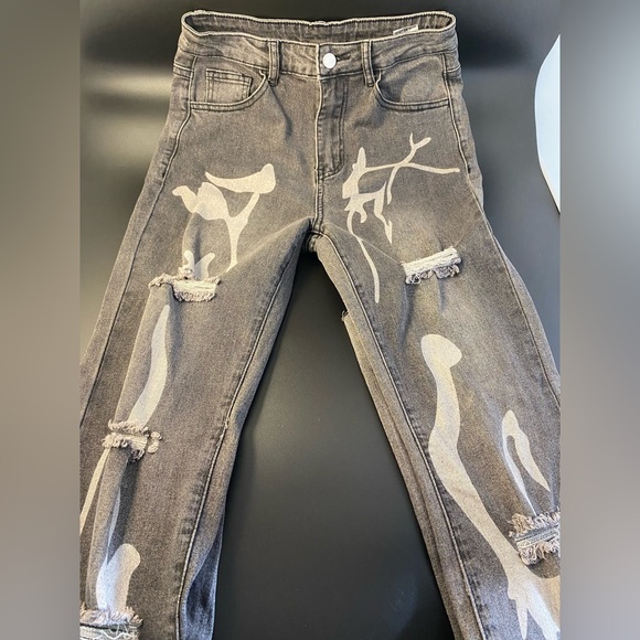 SHEIN | Ripped - High Waist Jeans | Straight Leg - Picture 2 of 4